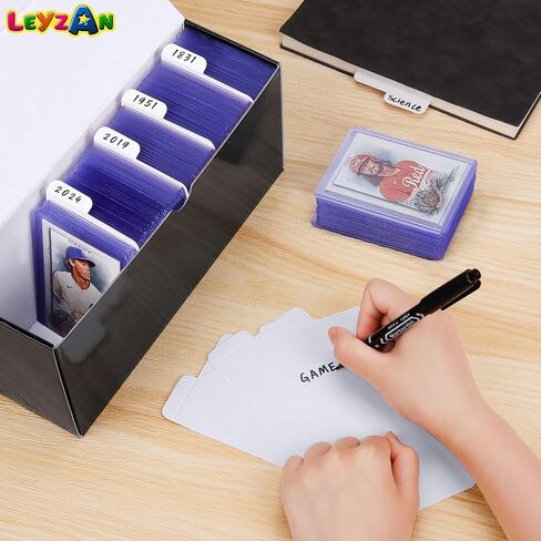 Trading Card Dividers for Toploaders Storage Boxes, 150PCS Paper Divider Cards for Baseball/Mtg/Tcg/sports/game cards Organizer, Horizontal in Kuwait