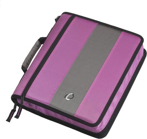 Case-It 2-Inch 3-Ring Zipper Binder, Pink Print (D-250-PNK) in Saudi Arabia