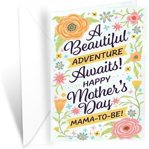 Prime Greetings Mama لتكون بطاقة عيد الأم ، مصنوعة في أمريكا ، مخزون بطاقات سميكة مع مظروف متميز معبأة في مرسل عرض تقديمي قابل لإعادة الاستخدام ، صديق للبيئة ، 5 بوصة × 7.75 بوصة