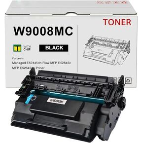 W9008MC Black Toner Cartridge W9008 Compatible with HPmanaged E50145dn,Flow MFP E52645c,MFP E52645dn Printers