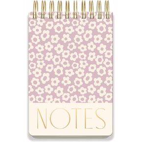 DesignWorks كبيرة 5.75 "× 8.5" مؤلفات سلكية مزدوجة مع 192 صفحة مثقبة ، خطوط أرجواني + مغرة