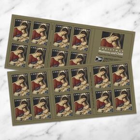 Christmas Madonna and Child 2024 (Book of 20) First-Class Mail Forever Postage Stamps