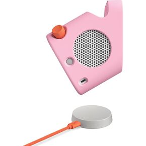 حزمة ملحقات Yoto Player - Dock الشحن اللاسلكي + سترة المغامرة في Think Pink - متوافق مع الجيل الثالث