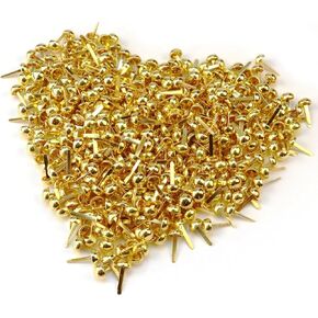 100 PCS Paper Brass Stables Brass Brass Rounds For Craft & Scrapbooking DIY Supplies