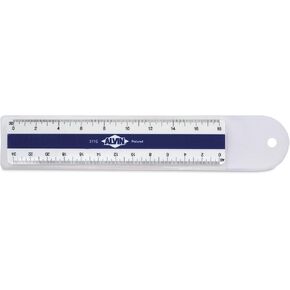 Alvin Flat Pocket Engineer Scaler Model 311E White Plastic - 6 "بوصة
