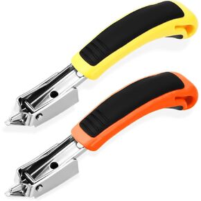 2 PCS Heavy Duty Staple Remover, Upholstery and Construction Staple Remover Staple Puller Removers Tool Strength Staples Puller for Removing Carton, Wooden, Furniture, Floor, Case