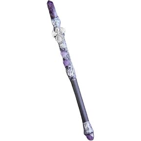 نتائج Myaroma المصنوعة يدويًا من الجمشت الكريستال السحرية السحرية Witch Fairy Wand Cosplay Magic Style A