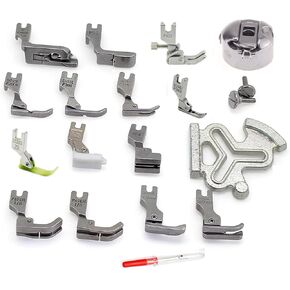 مجموعة Foot Foot Foot Machine مجموعة 19PC ، تصميم للمغني 188K 191D 195K 196K ، Juki DDL-5550 DDL-5600 DDL-8300 DDL-8500