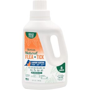 Tropiclean Flea و Trick Laundry Additive ، معززة المنظفات الغسيل ، آمنة للكلاب ، القطط ، والمنزل ، إضافة الغسيل القوية ، 32 أوقية