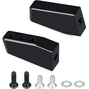 2pcs أسود سبيكة الألومنيوم سبيكة الصمامات متوافقة مع Losi 1/16 Mini-B العربات عربات العربات
