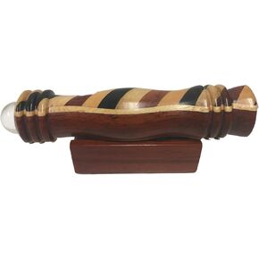 N&J kaleidoscope cleidoscope في خشب Padauk الصلب ، 41/2 بوصة. مطعمة الأبنوس ، جليم وبادوك. مصنوع يدويًا في U S A!