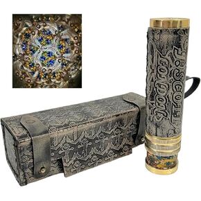 J. Scott London Handmade Liquid Kaleidoscope Brass Caleidoscope for Educational Vintage Collection Gift for Kids and Come