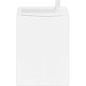 LUXPaper 9 x 12 Open End Envelopes | Peel & Press | Bright White | 80lb. Text | 50 Qty