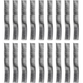 Liebewh 18 Pack Plitch Plastic Spiral Coils مع 310 ورقة سعة 38 مم قطر 4: 1 درجة 360 درجة الدوران لمستندات حجم الرسالة ، Liebewh9faekcq0b3