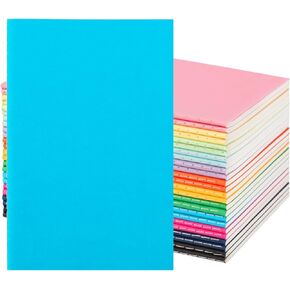 24 Pack Colorful Lined Notebooks for Writing, Journals Bulk, A5 Composition Books, 8.3x5.5 Inch, 60 Pages, 30 Sheets Sketchbooks for Office School Travel Supplies (Lined-24 pack, 12 Colors)