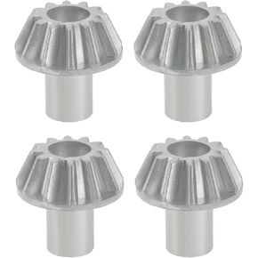 2 أزواج من 12T سيارة RC Metal Bevel Gear Parts Zinc Alloy Preside Ageer مع Wltoys 124008 124010 RC Cars Silver