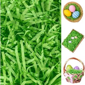 Cipowm 340g/12oz Easter Grass Plact Plaper Plage Pink Green Green Paper Pret Raffia Paper Plage Filler for Easter Hight Rapping Beaces Basket Party Supply (3 Colors)