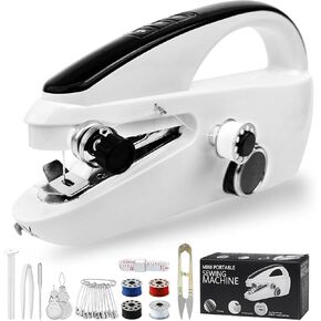 Hand Held Sewing Machines For Adults, Hand Held Sewing Machines for Beginners, Hemming, Jeans, Fabric, Denim, Portable Easy To Use Heavy Duty USB Rechargeable