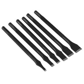 6pcs جلود معدنية جلد لكمة مجموعة جلدية مستقيمة الفتحة مثقبة أداة عمل يدوية DIY مع 3 مم/5mm/6mm/8mm/10mm/12mm puncher مستقيمة