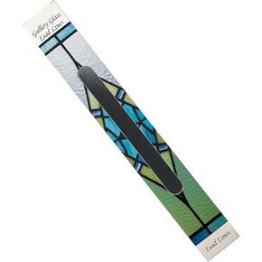 Yezhet ملون الزجاج خطوط الرصاص الفورية - معرض Glass Lead Lines 140ft ، 1/8 "سميكة ، أسود