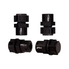 Alum 10MM Extended Wheel Hex Hub Locknut for Arrma 1/7 Mojave Infraction Felony Limitless Fireteam 1/8 Kraton Outcast Talion Notorious 6S BLX & EXB Series Upgrade Parts Red