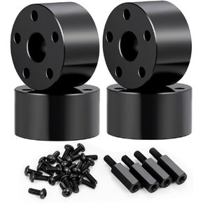 Mohero 4pcs يمتد توسيع عجلات محول عجلات أمامي 19 ملم من 1/10 Ta-Mi-ya Clod Buster Part