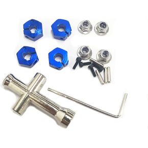 for Hyper Go RC Car Parts 16440 12mm Wheel Hex Pins, for MEW4 Evmore Jetwood H16BM H16GT H14bm MJX Hyper Go 1/16 1/14 Rc Car Upgrade Accessories（6mm Thickness）