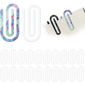 24PCS GIANT 4 "× 2" بوكس ​​التسامي ، مقطع ورقة الفراغات Jumbo Acrylic Paper Clips for Sublimation Lundmarks for Business Card Mostuders Albulope Photo Photo Photo Clip Card