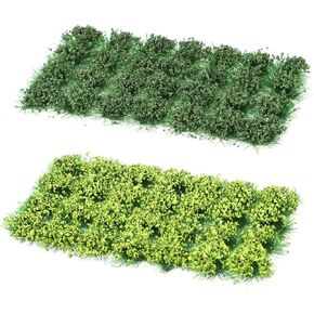 56 أجهزة كمبيوتر ساكنة العشب Tuft Thoft Thft Therrain Model Static Scanery Grass Miniature Ministr Grass Tuft Therrain Kit Static Scenery Model DIY Miniature for Train Landscape Railway Model