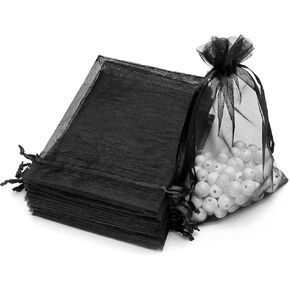 100PCS 4x6inch (10x15cm) Drawstring Organza Jewelry Favor Pouches Wedding Party Festival Gift Bags Candy Bags (Green) in Kuwait