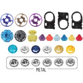 27 قطعة Bey Metal Fusion 4D Gyro Game Associory Top Top Toys Parts