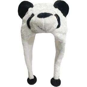Plush Hats, Super Soft Warm Hat Funny Animal Hats, Cozy Winter Hat Novelty Party Cap for Kids Girls Boys - One Size