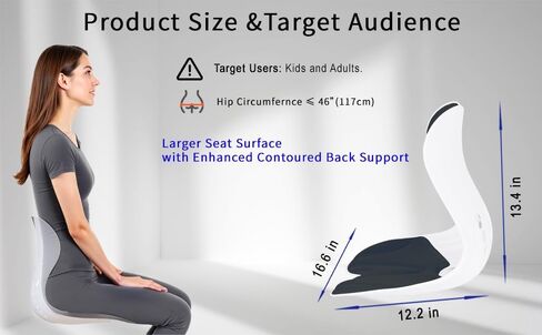 Ergonomic Back Support for Office Chair Cushion with Lumbar Pillow - Posture Corrector for Desk Chairs, Comfortable Memory Foam Seat Cushion for Lower Back Pain Relief (Black) in Saudi Arabia