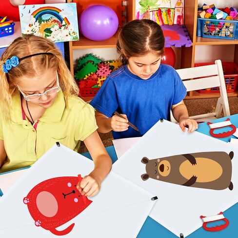 Libima DIY Blank Kites Making Kit Bulk for Adults Decorating Coloring Kite Party Pack Painting Craft Kits for Church Outdoor Games Activities in Kuwait