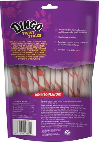 Dingo Non-China Munchy Stix Dog Chews for All Dogs, 50-Count (Pack of 2) in Saudi Arabia