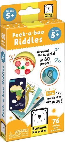 Banana Panda Peek -A -Boo Riddls - Book Educational Book for Kids - 80 صفحة - للأطفال الذين تتراوح أعمارهم بين 4 سنوات in Kuwait