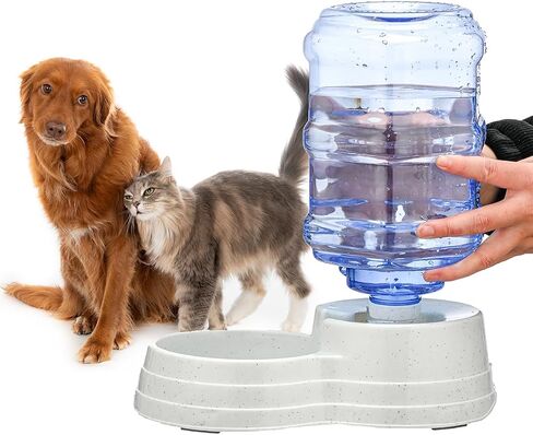 Automatic 11L Large Capacity Dog and Cat Water Dispenser Station,Pet Water Feeder Dispenser,Animal Automatic Gravity Water Drinking Fountain Bottle for Small to Large Dogs and Cats in Kuwait