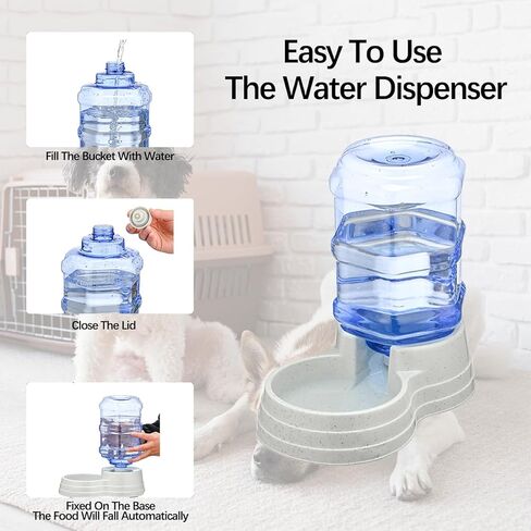 Automatic 11L Large Capacity Dog and Cat Water Dispenser Station,Pet Water Feeder Dispenser,Animal Automatic Gravity Water Drinking Fountain Bottle for Small to Large Dogs and Cats in Kuwait