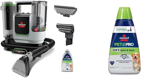 BISSELL® Little Green® Proheat® Pet, Portable Deep Cleaner with Heated Cleaning Technology, Self-Cleaning Tough Stain Tool and Pet Pro Oxy Triple Action Formula Included, 3969 in Saudi Arabia