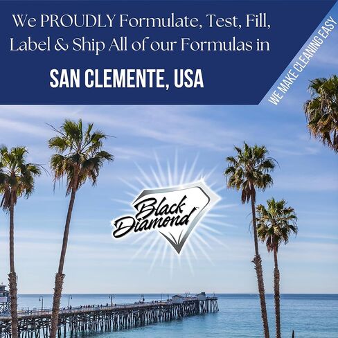 Black Diamond Ultimate Grout Cleaner: أفضل منظف للبلاط والسيراميك والخزف وخالي من الأنظف العميق والبقع الخالي من الأحماض الرخامية. (1-Quart/1-brush) in Kuwait