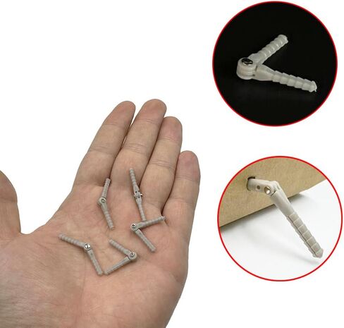 5PCS RC Airplane Plastic Pin Hinge Needle Hinge for RC Plane Aircraft Helicopter DIY Model Plane Fix Wing Parts (2x33mm Gray) in Saudi Arabia