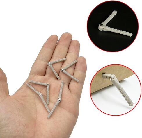 5PCS RC Airplane Plastic Pin Hinge Needle Hinge for RC Plane Aircraft Helicopter DIY Model Plane Fix Wing Parts (2x33mm Gray) in Saudi Arabia