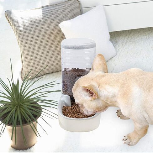 kathson Automatic Replenish Dog Food Dispenser Station,Easily Clean,1 Gallon Gravity Feeder Cat Eating Bowl,Large Capacity Pet Self Feeding for Dogs, Cats Small Pets Puppy Kitten Rabbit Bunny in Saudi Arabia