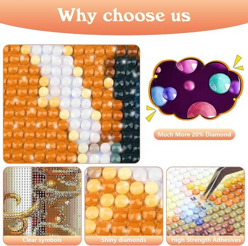 مجموعات الرسم الفني الماسي من Bowetile للبالغين المهد، طقم طلاء فني ماسي 5D لعيد الميلاد، DIY كامل دائري الحفر الماسي النقاط صورة جوهرة فنية حرفية لديكور جدار المنزل 12 × 16 بوصة in Kuwait