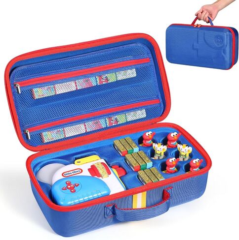 Hard Travel Case Compatible with Little Tikes for Story Dream Machine Books Starter Set, Protective Hard Case Container for Storytime Audio Play Real for Littles Character Collection (Blue) in Kuwait