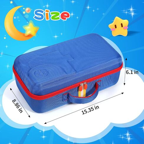 Hard Travel Case Compatible with Little Tikes for Story Dream Machine Books Starter Set, Protective Hard Case Container for Storytime Audio Play Real for Littles Character Collection (Blue) in Kuwait