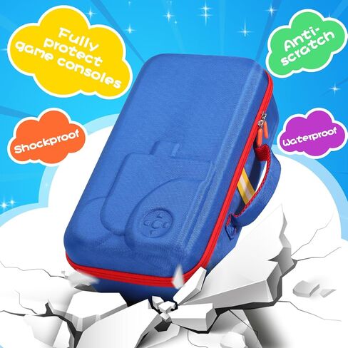 Hard Travel Case Compatible with Little Tikes for Story Dream Machine Books Starter Set, Protective Hard Case Container for Storytime Audio Play Real for Littles Character Collection (Blue) in Kuwait