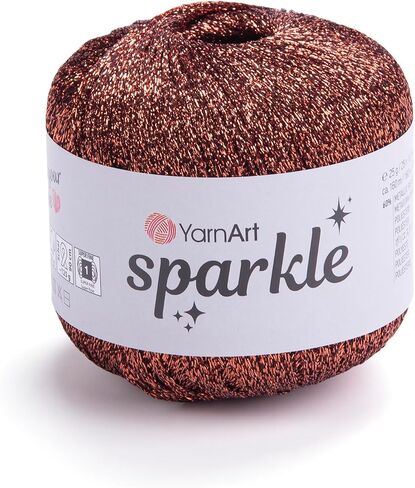 YarnArt Sparkle Metallic Shiny Yarn, 60% Metallic Polyester 40% Polyamide, 25g, 160m, 2.5mm Needles & 3mm Hooks (1300) in Saudi Arabia