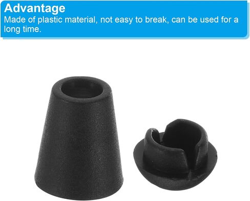 PATIKIL Bell End Stopper, 30 Pack Cord Rope Lock for Drawstring Bag, Black in Saudi Arabia