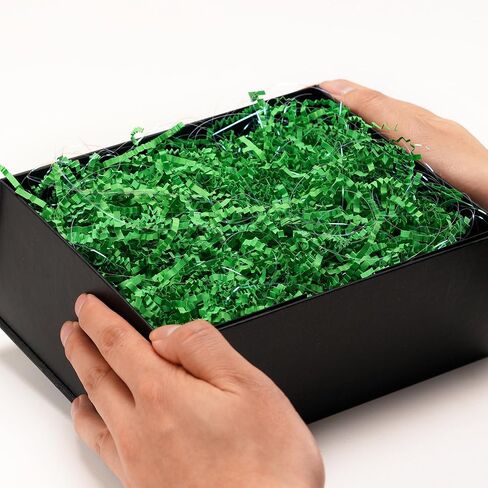 8oz Yellow Crinkle Cut Paper Shred Filler, Iridescent Easter Grass Confetti Shredded Paper for Gift Baskets Boxes Filling, Birthday Wedding Valentines Day Decoration in Kuwait